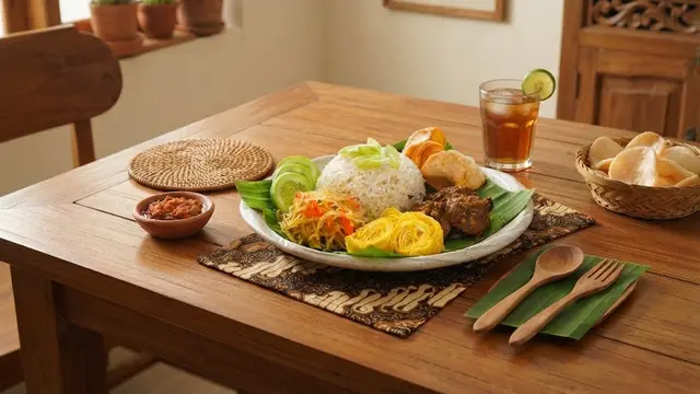 Nasi Uduk Semur Jengkol khas Betawi