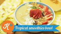 Ingin tahu cara membuat smoothie bowl yang kini tengah menjadi menu sarapan kekinian? (Foto: Kokiku Tv)