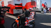 Marc Marquez menjadi penyebab terbesar turunnya prestasi Repsol Honda dalam beberapa tahun terakhir di MotoGP. Jelang MotoGP Belanda, bos Ducati sentil soal ini (AFP)