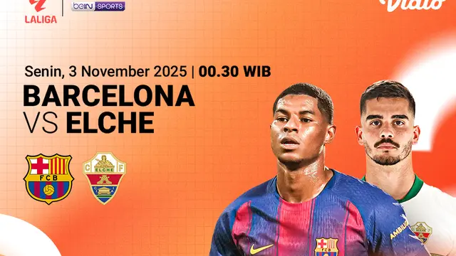 Saksikan Barcelona vs Elche eksklusif di Vidio. (dok. vidio.com)