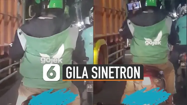 Driver ojol ini tak rela ketinggalan cerita sinetron yang satu ini.