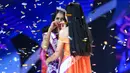 Setelah melalui karantina dan pelatihan, akhirnya dipilih satu pemenang yang berhak menyandang gelar Miss Celebrity Indonesia 2016. Acara Grand Final berlangsung meriah disiarkan SCTV. (Adrian Putra/Bintang.com)