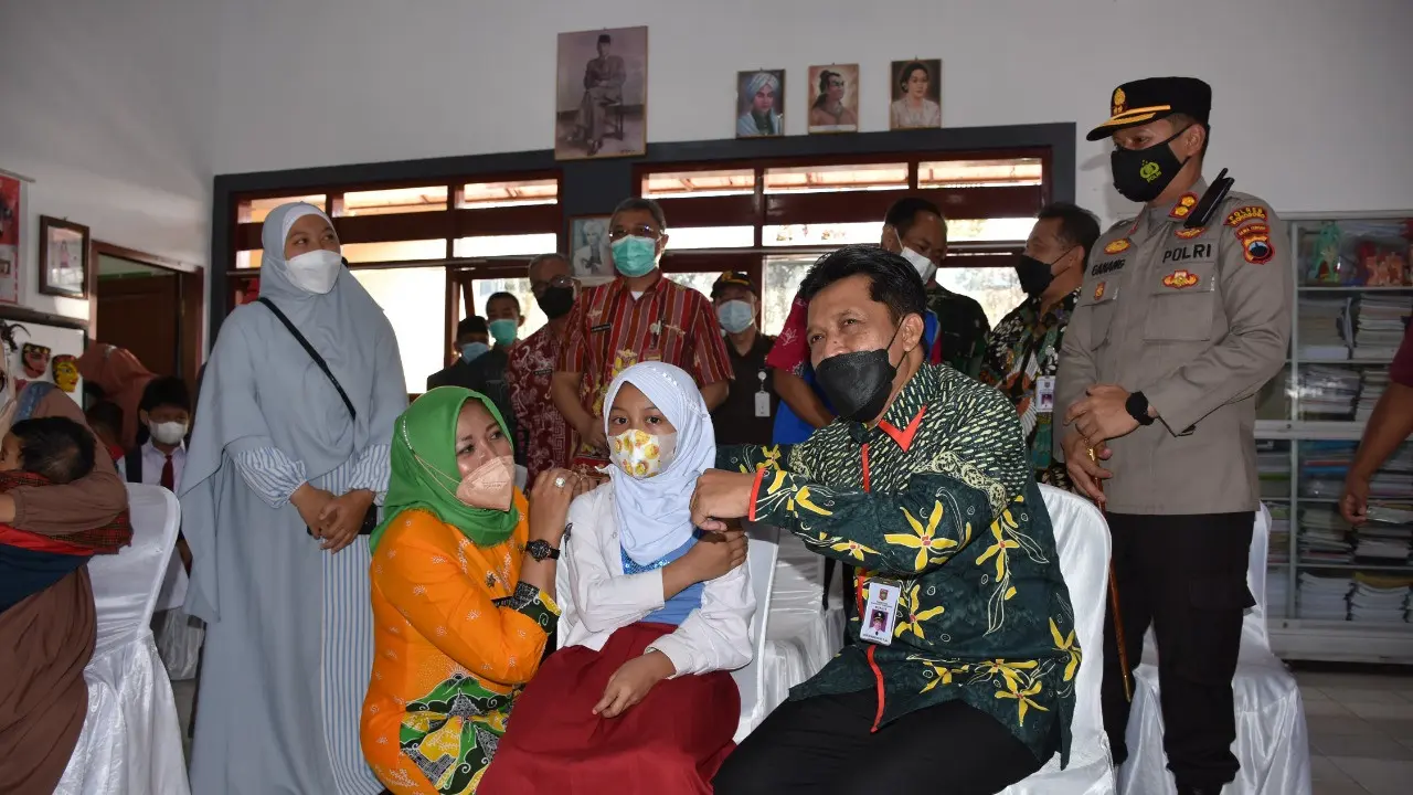 Vaksinasi anak di Wonosobo dicanangkan. (Foto: Liputan6.com/Humas Pemkab Wonosobo)