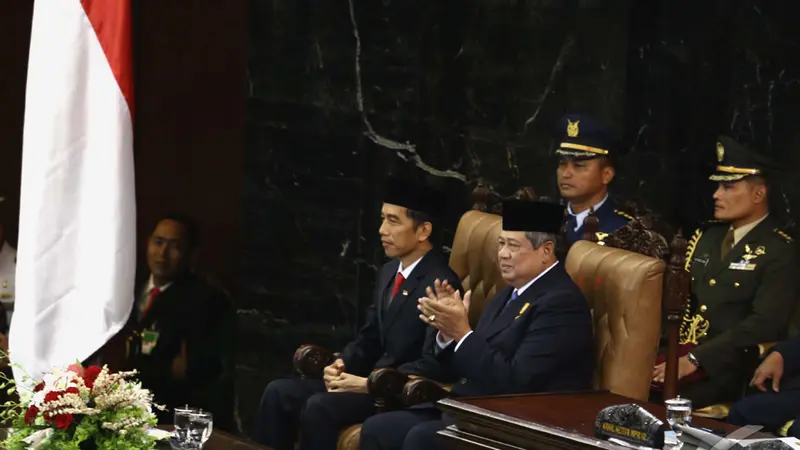 Suasana Pelantikan Jokowi dan Jusuf Kalla