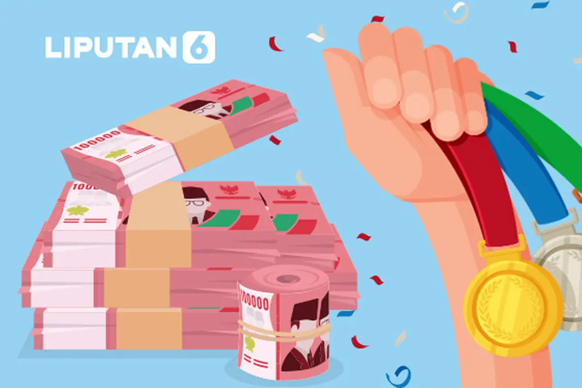 Banner Infografis Bonus Melimpah Atlet hingga Pelatih Sea Games 2025.