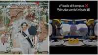 Wanita Ini Langsungkan Acara Pernikahan dan Wisuda Bersamaan, Curi Perhatian