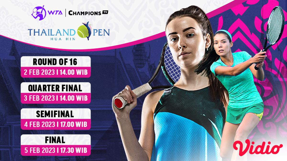 LInk Live Streaming WTA Thailand Open 2023 16 Besar sampai Final di