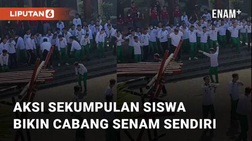 VIDEO: Ikuti Senam Massal di Sekolah, Aksi Sekumpulan Siswa Bikin Cabang Senam Sendiri