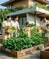 Tren Mini Food Garden 2026 / Penerapan Metode Rotasi Tanam Berjenjang untuk Menjaga Ketersediaan Pangan. [AI Generated]