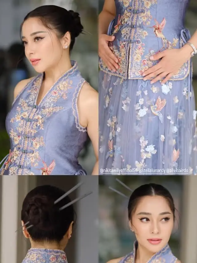 7 Potret Nikita Willy Tampil Menawan Pakai Busana Cheongsam Ini Curi Perhatian