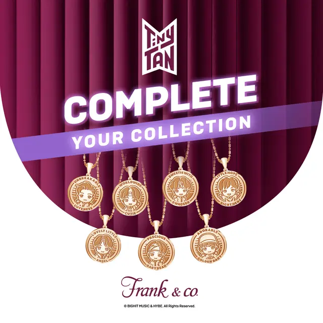 Frank & co.’s TinyTAN Gold Pendant, NEW Frank & co.’s TinyTAN Special Collection