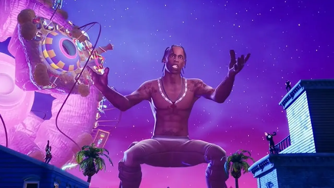 Konser Travis Scott di Fortnite (Tangkapan layar YouTube Travis Scott)