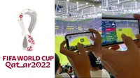 FIFA meluncurkan teknologi berbasis AR (Augmented Reality) melalui aplikasi FIFA+ untuk mendukung penglihatan jarak jauh pada penonton pertandingan Piala Dunia Qatar 2022. (source: TikTok/Nazwif)