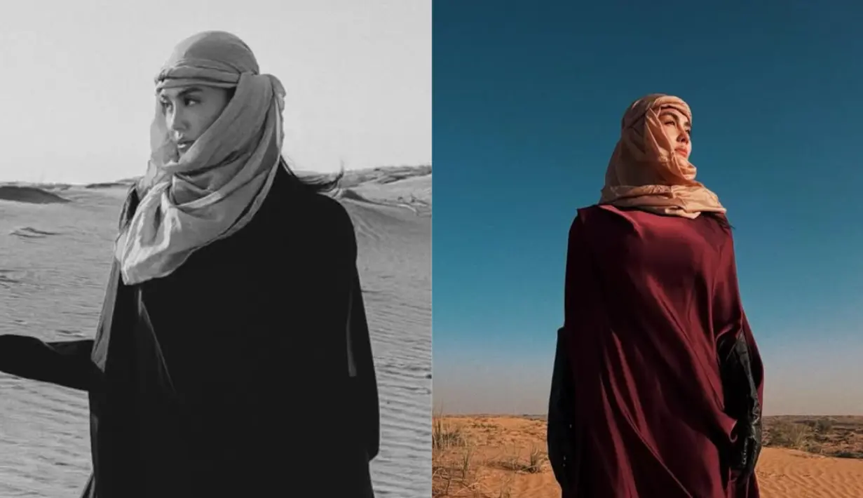 Penampilan Agnez Mo kembali curi perhatian saat ia liburan menikmati padang pasir di Dubai [@agnezmo]