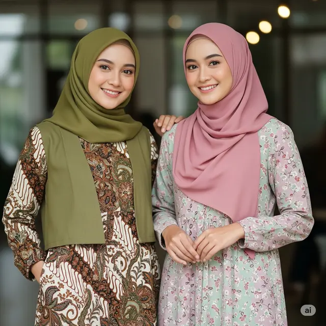 Dress Batik Full Loose Syari Nyaman 2025. Foto: Gemini