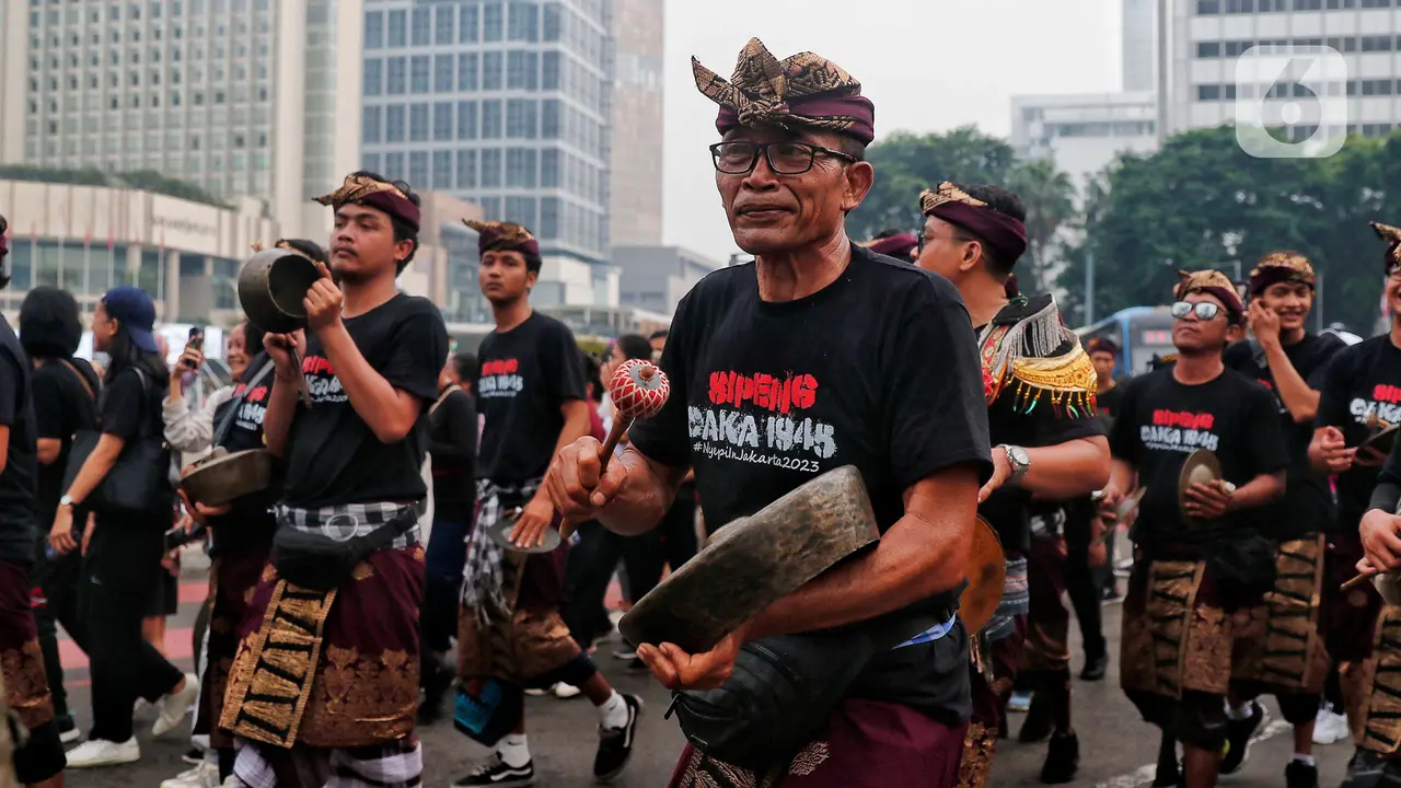 Sambut Perayan Nyepi 2023, Ogoh Ogoh Diarak di Bundaran HI Jakarta