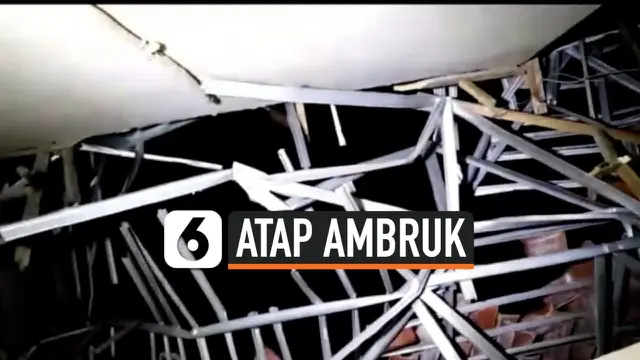 VIDEO: Atap RSUD Ciamis Ambruk, Belasan Pasien Dievakuasi