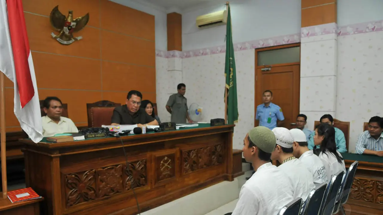 Sidang Vonis 4 Terdakwa SIswa SMA 3 Ricuh