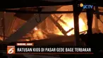 Sekitar 600 kios di Pasar Induk Gede Bage hangus dilalap api.