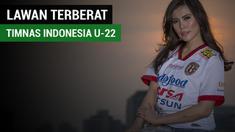 Andini Nirmalasari, presenter Liga 1 2017 yakin jika Timnas Indonesia U-22 meraih poin melawan Thailand.