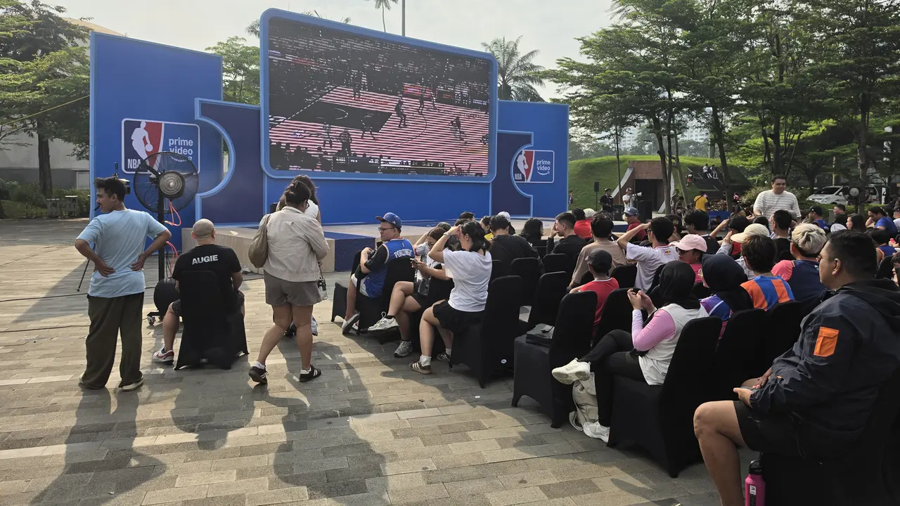 Suasana nobar NBA Finals 2026 di Jakarta