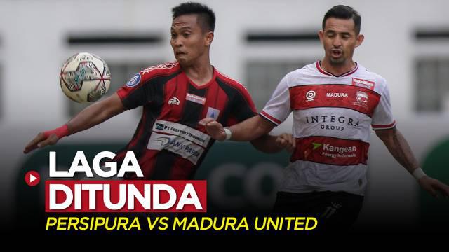 Berita video laga pekan ke-22 BRI Liga 1 2021/2022, Persipura Jayapura vs Madura United, diputuskan ditunda karena terkait pemain yang terpapar COVID-19, Selasa (1/2/2022) siang hari WIB.