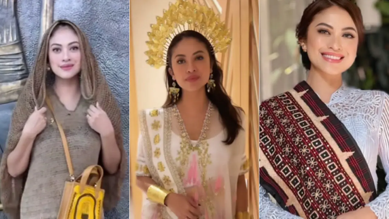 Cynthia Riza Istri Giring Tampil dengan Outfit dari Berbagai Daerah Nusantara dari Makassar hingga Papua