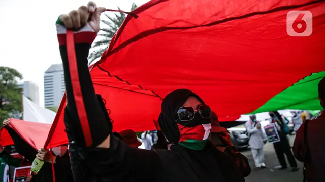 Massa Kembali Gelar Aksi Solidaritas untuk Palestina