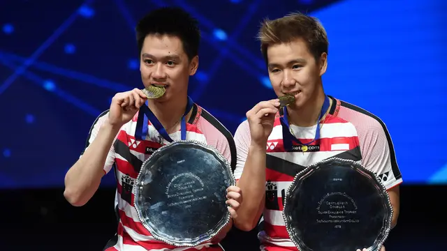 Taklukkan wakil Denmark, Marcus/Kevin Bawa Pulang Gelar Juara