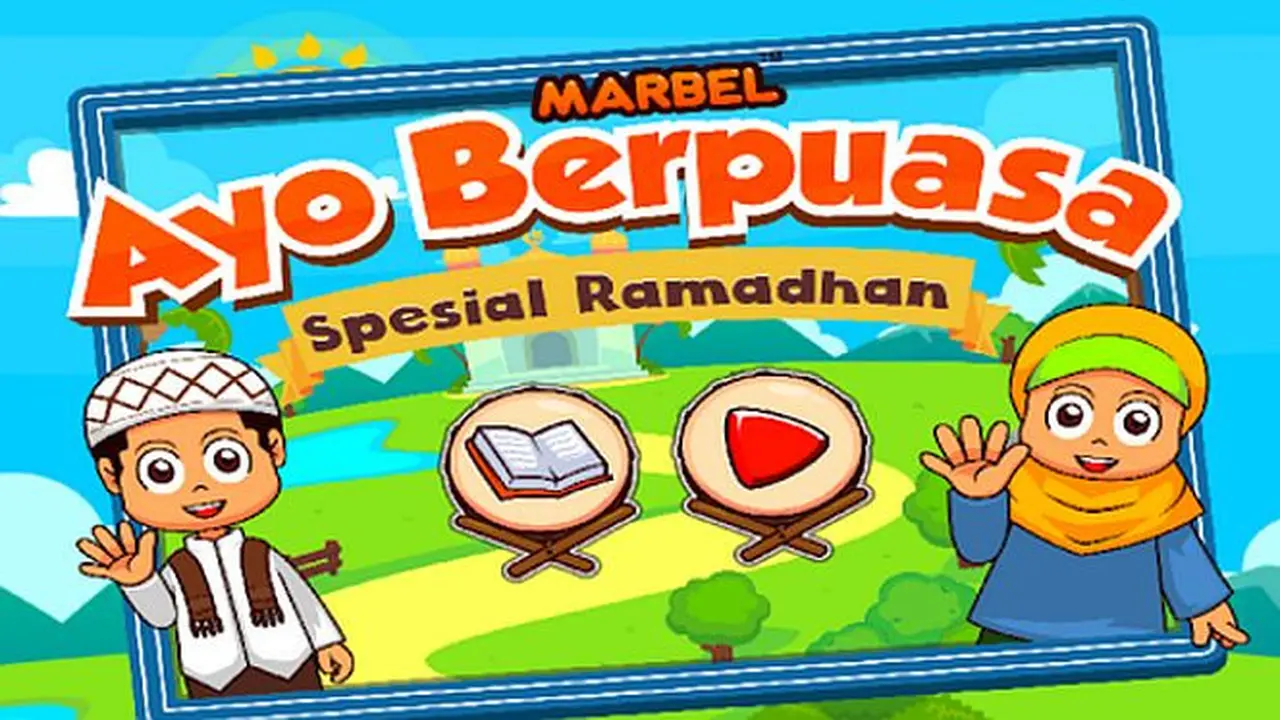 Salah satu aplikasi yang dapat mendukung ibadah puasa anak-anak adalah Marbel Ayo Berpuasa Spesial Ramadhan.