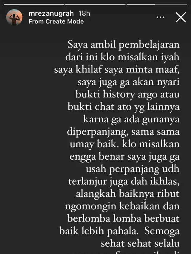 Viral Disebut Punya Utang ke Taksi Online, Ini Tanggapan Reza SMASH