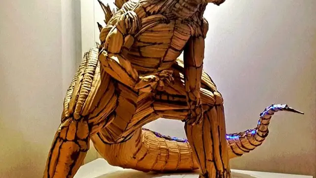 replika dari kardus (foto: Kai-Xiang Zhong)