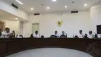 Presiden Jokowi menggelar rapat kabinet terbatas bidang perekonomian di Kantor Presiden, Jakarta, Kamis (30/10/2014). (Liputan6.com/Herman Zakharia)