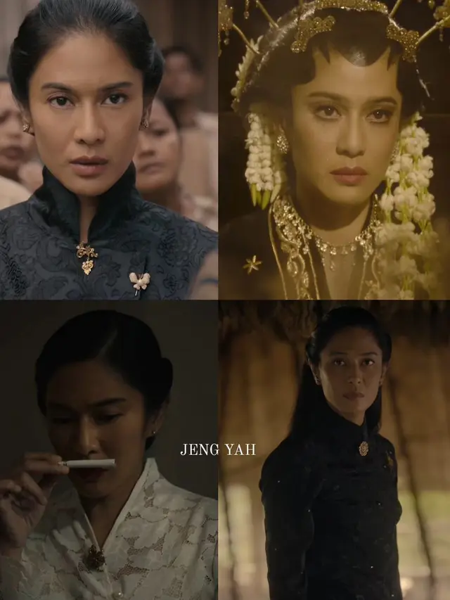 6 Pesona Fearless Dian Sastro Kenakan Kebaya Monokrom di Serial Gadis Kretek yang Masuk Busan International Film Festival 2023