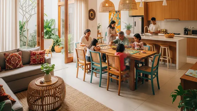 Konsep Rumah Kecil Nyaman Buat Keluarga Besar