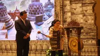 Menko PMK Puan Maharani saat membuka “14th International Inter Ministerial Conference On Population And Development 2017” di Hotel Hyatt Yogyakarta.