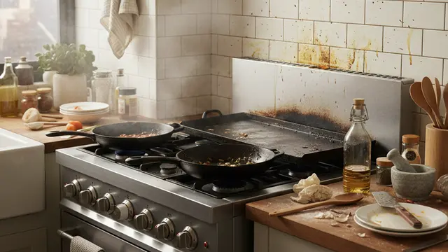 ilustrasi dapur kotor