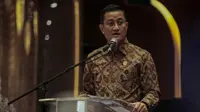 Menteri Sosial, Juliari P Batubara saat membuka kegiatan Rapat Koordinasi (Rakor) Program Pemberdayaan Sosial Tahun 2020, di Jakarta, Rabu (19/02/2020).