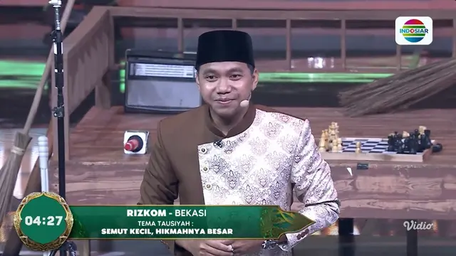 Rizkom (Bekasi) Menjadi Ustaz Ke-2 yang Lolos ke Babak Berikutnya lewat Tema Tausiyah 'Semut Kecil, Hikmahnya Besar'