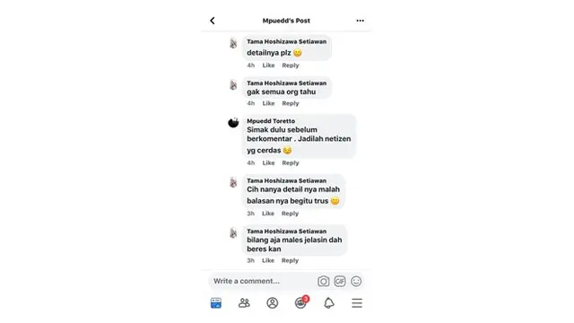 Reaksi Netizen Saat Tanggapi Pertanyaan Nyeleneh di Facebook