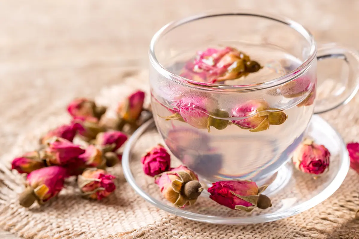 rose tea teh bunga