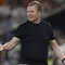Pelatih kepala Timnas Belanda, Ronald Koeman, memberi isyarat selama pertandingan babak 32 besar Piala Dunia 2026 antara Belanda dan Maroko di Stadion Monterrey di Guadalupe pada 29 Juni 2026. (Alfredo ESTRELLA/AFP)