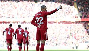 Liverpool berhasil memetik poin penuh setelah pesta gol ke gawang West Ham dalam laga lanjutan Liga Inggris 2025/2026 di Anfield, Sabtu (28/02/2026) waktu setempat. (AFP/Paul Ellis)