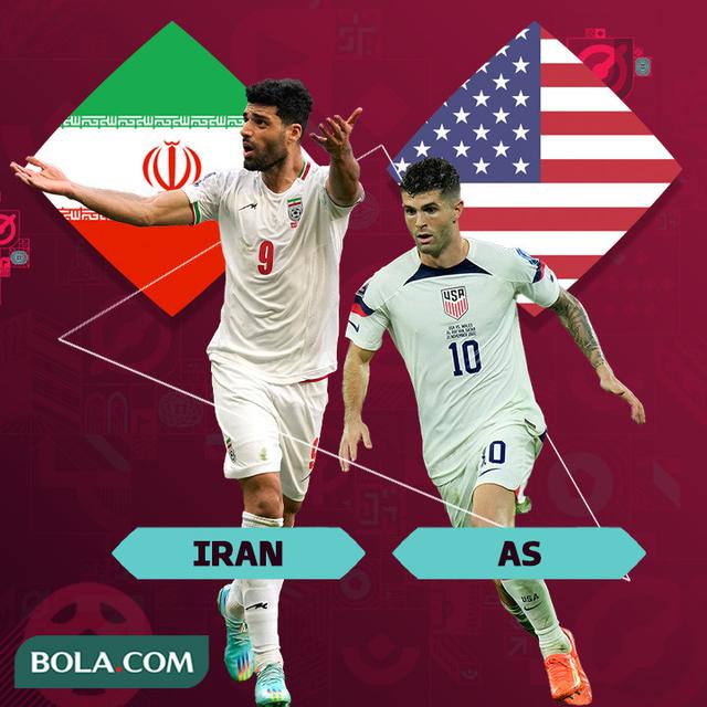 Piala Dunia - Iran Vs AS - Mehdi Taremi Vs Christian Pulisic