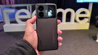 Realme meluncurkan smartphone terbarunya, Realme GT3 di ajang Mobile World Congress/ MWC 2023, di Barcelona, Spanyol. (Liputan6.com/ Agustinus Mario Damar).
