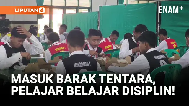 VIDEO: 39 Pelajar Mulai Masuk Barak Tentara!