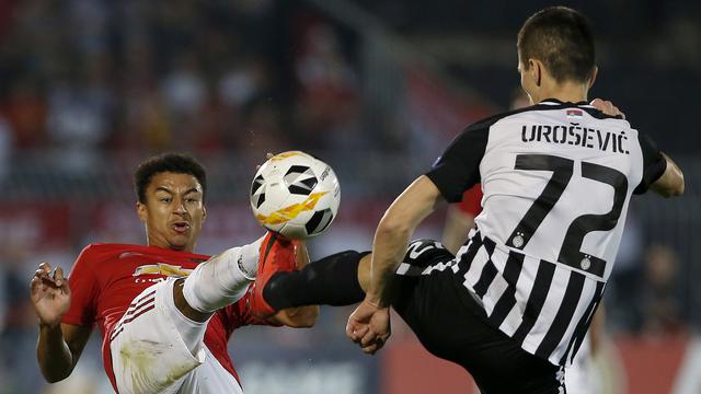 Gol Penalti Martial Antar MU Kalahkan Partizan Belgrade