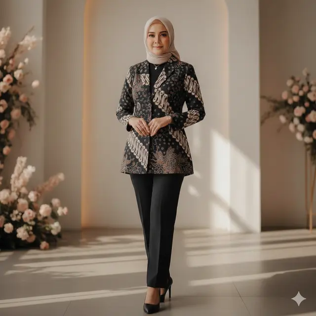 Model Atasan Batik Elegan untuk Kondangan