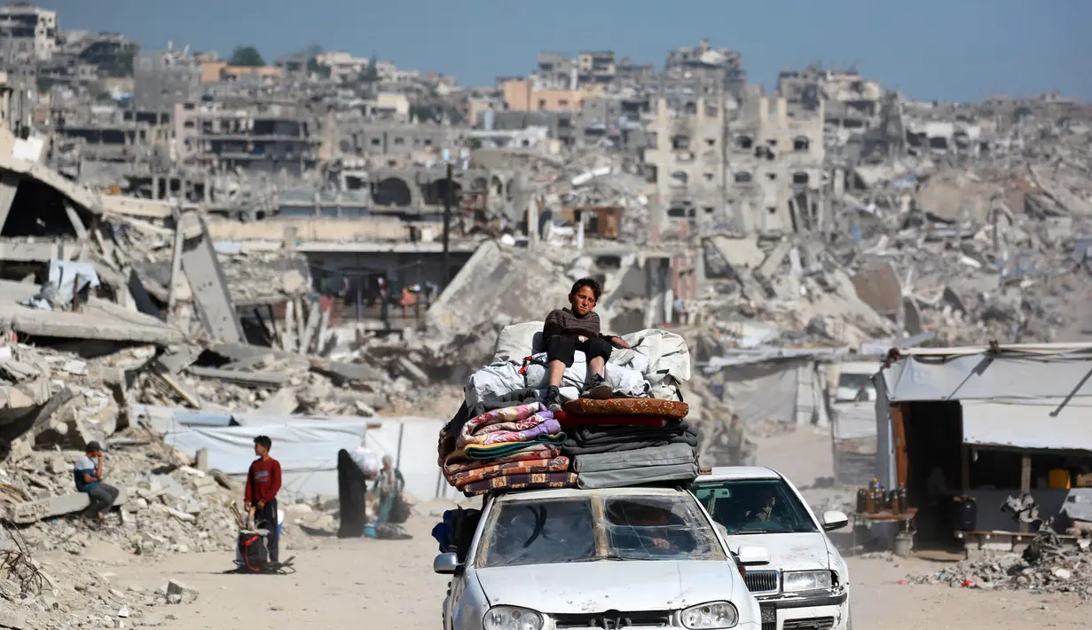 Pasca gencatan senjata dengan milisi Hamas berakhir, militer Israel melanjutkan serangannya di Jalur Gaza pada 18 Maret 2025 dan sejak itu 2.876 orang tewas serta 8.000 lainnya luka-luka. (Bashar TALEB/AFP)