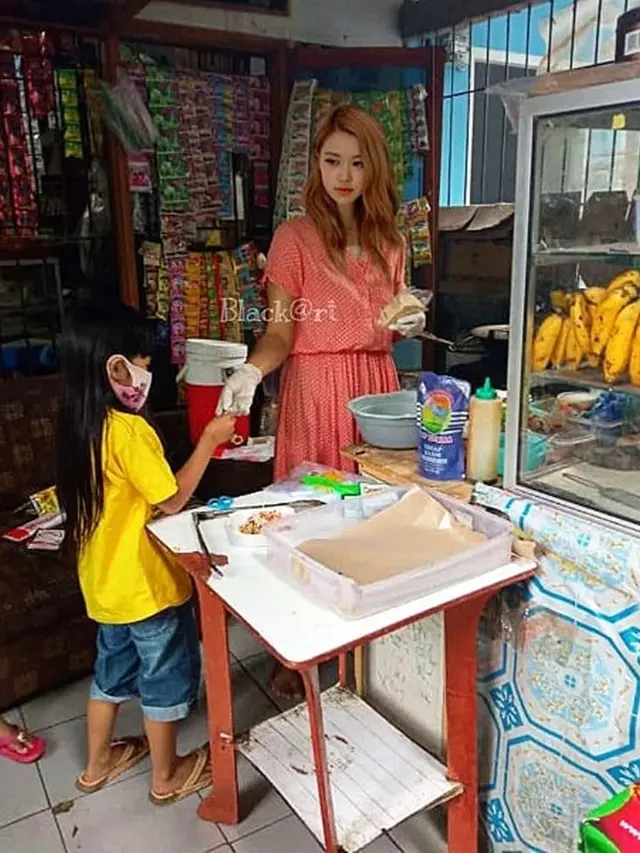 6 Editan Foto Jika Blackpink Jaga Toko Kelontong Ini Bikin Ngakak